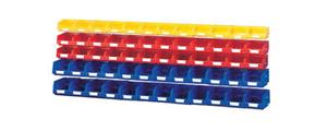60 Piece Plastic Bin Kit Back/End Panel Hook and Bin Kits 13031167 